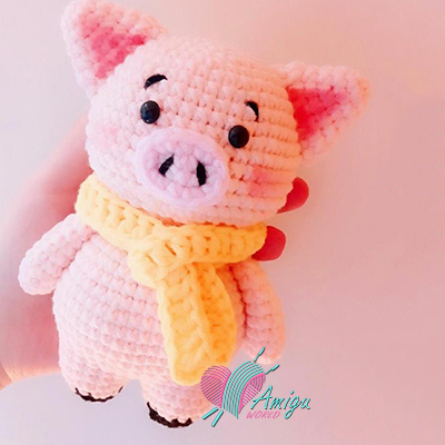 Pig amigurumi crochet – Chinese pattern