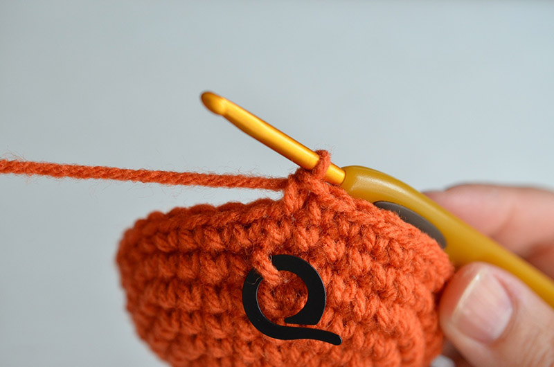 Stitch markers are a must when crocheting amigurumi