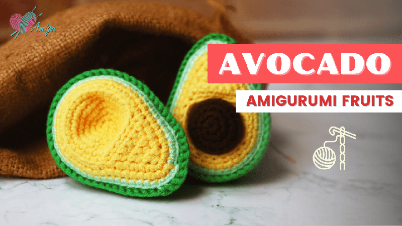 FREE Pattern - How to crochet a avocado amigurumi pattern