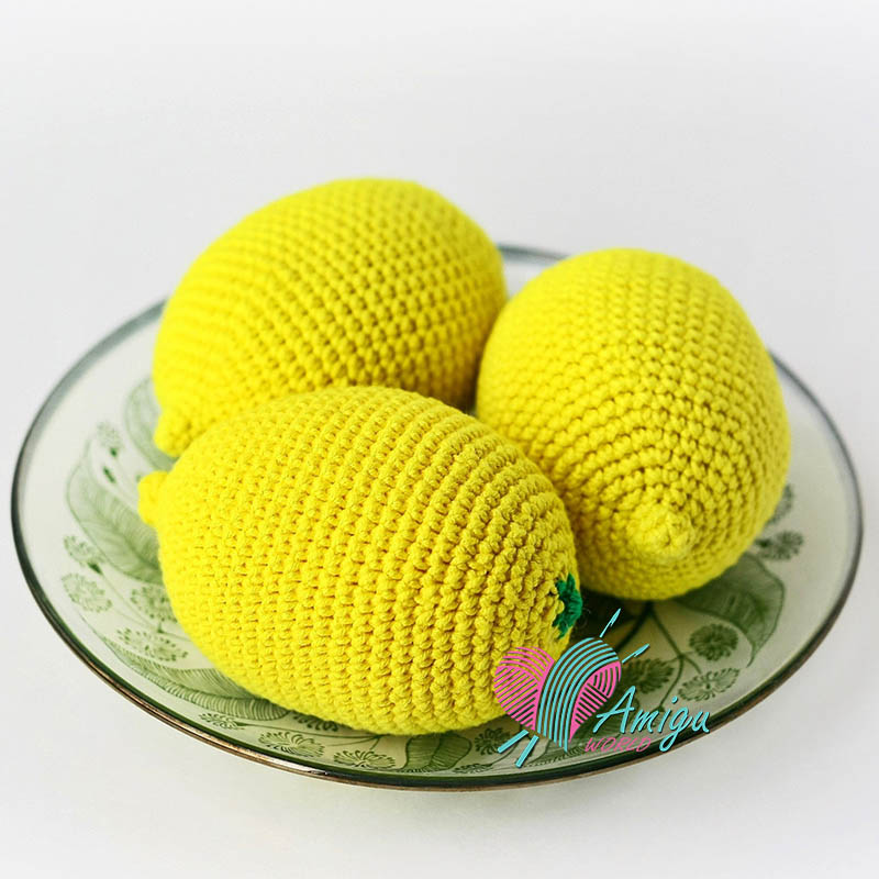 Lemon amigurumi crochet pattern