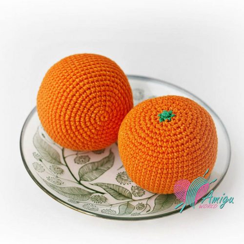 Orange amigurumi crochet pattern