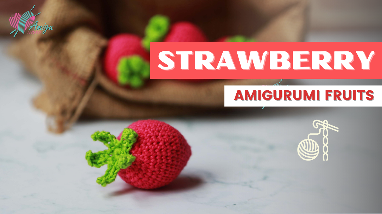 Strawberry free crochet amigurumi