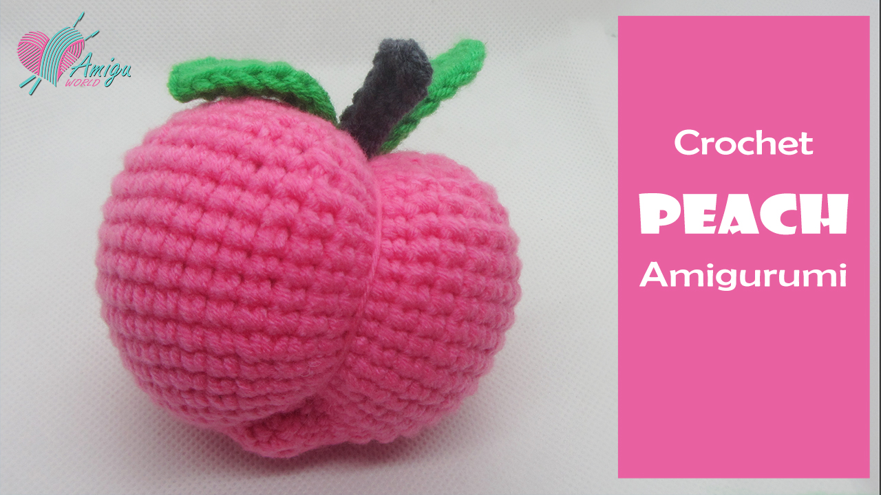 CROCHET PATTERN: Peach Play Food, Easy Amigurumi Downloadable Beginner  Crochet Pattern 
