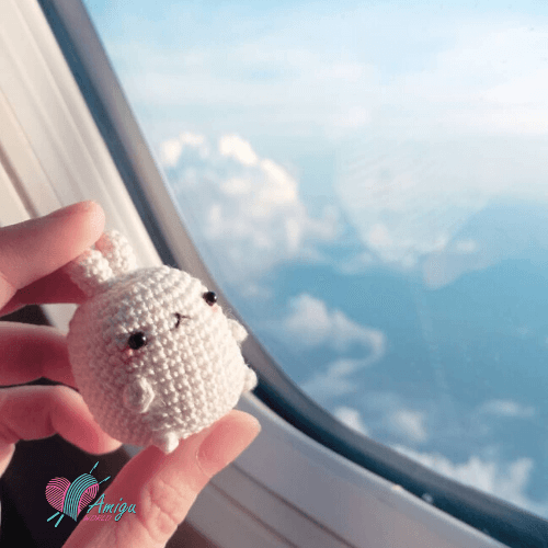 Tiny Molang amigurumi free crochet