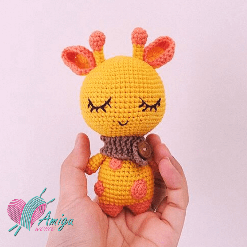 Sleeping Giraffe Amigurumi crochet pattern