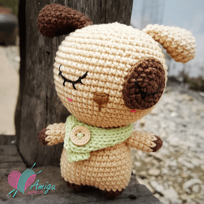 Fat dog amigurumi free crochet pattern Photo by: Meongong