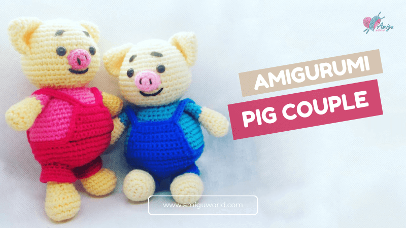 how to crochet a cute pig amigurumi