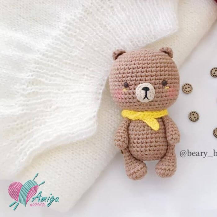 Baby Teddy Bear amigurumi free English Pattern