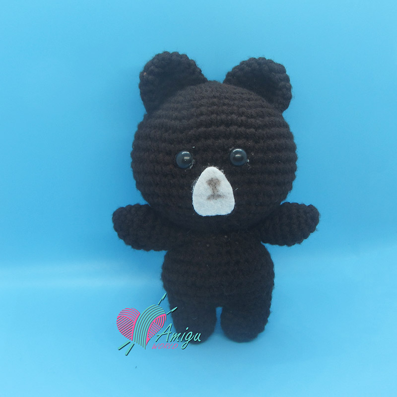 Line friends Brown bear amigurumi free pattern