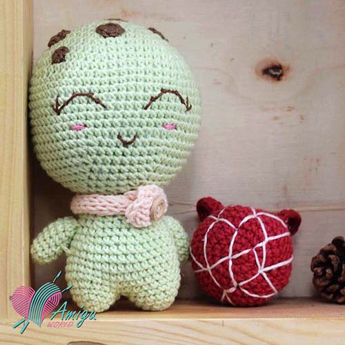 Turtle amigurumi free crochet pattern
