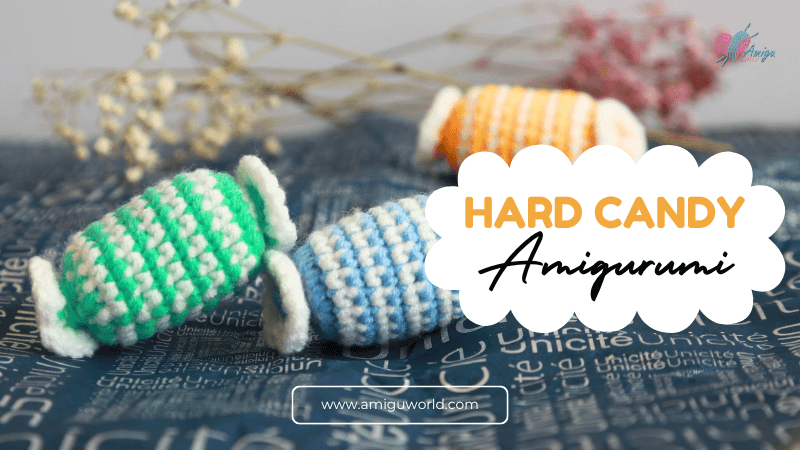 Free Pattern - Crochet an amigurumi Hard Candy keychain
