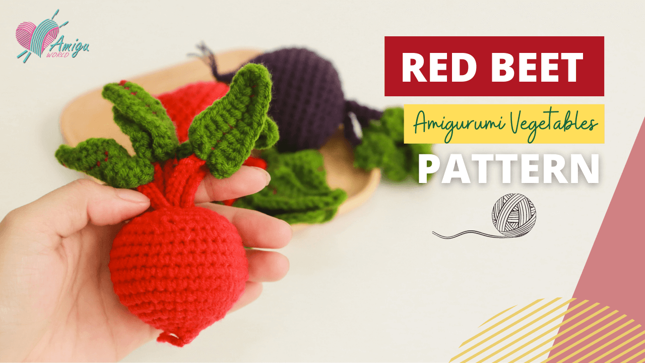 FREE Pattern - How to crochet amigurumi RED BEET
