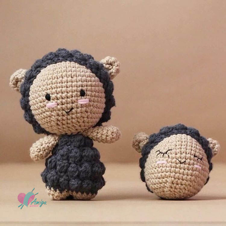 how to crochet sheep amigurumi