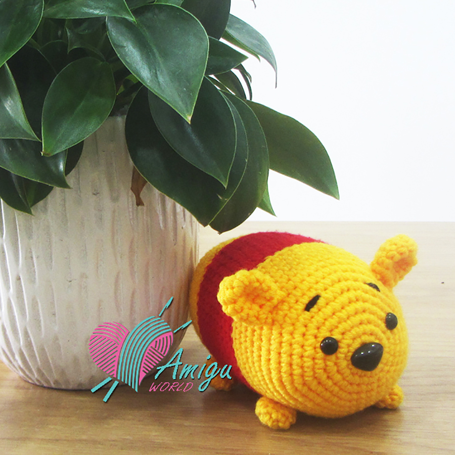 Pooh bear amigurumi free crocchet pattern 