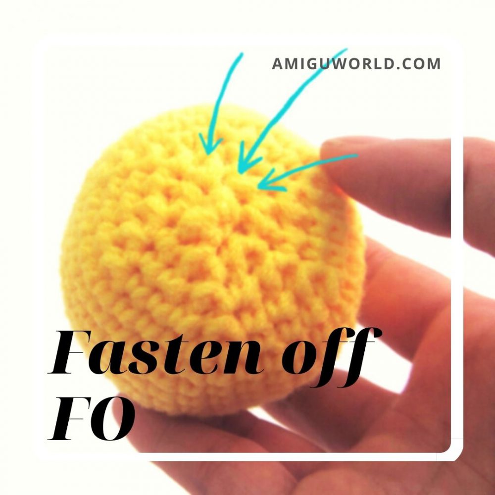 How to Fasten off in Crochet (FO) Amivui Studio