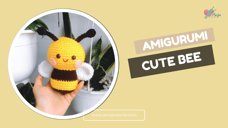 How to crochet cute bee amigurumi