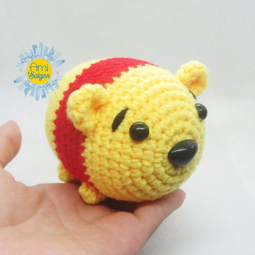 How to crochet small Pooh character Tsum Tsum amigurumi by Ami Saigon ...