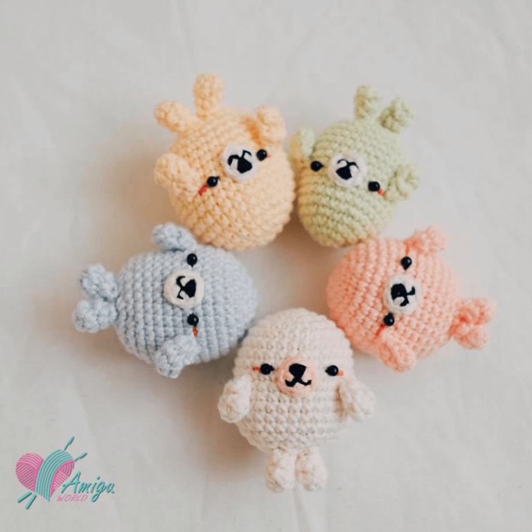 Mini Dolphin amigurumi free pattern by meemanan