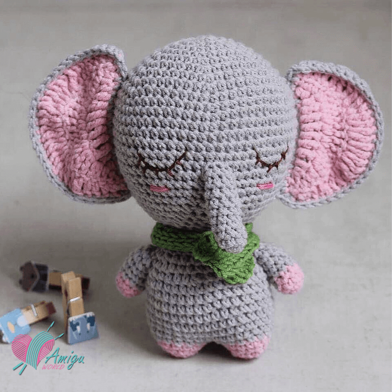 How to crochet Elephant amigurumi