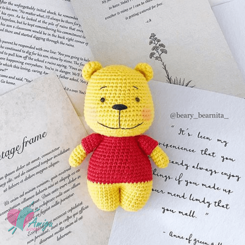 Pooh bear amigurumi free pattern by beary_bearnita