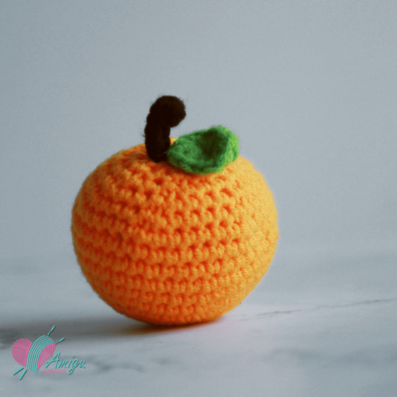 Crochet amigurumi orange