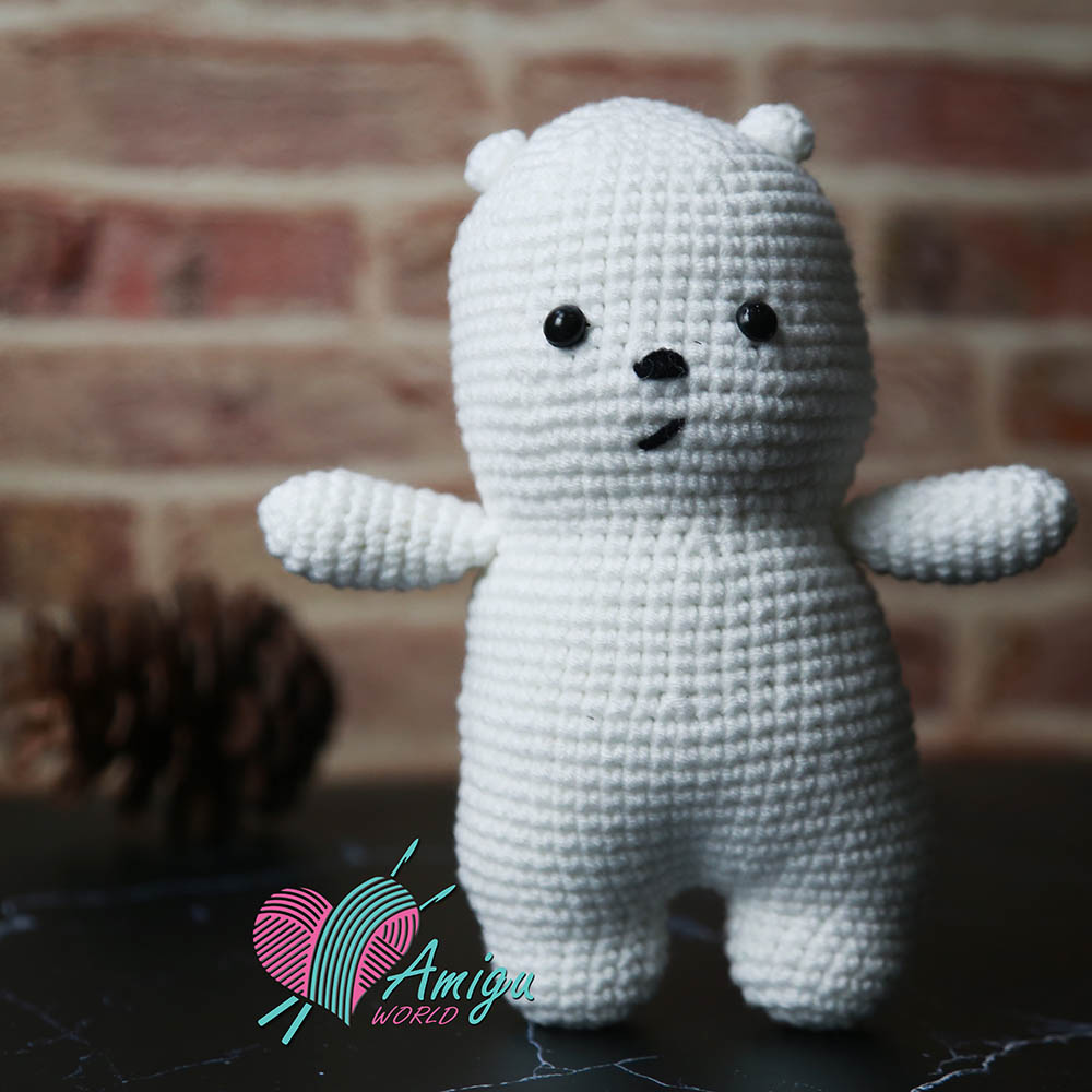 Ice Bear amigurumi free crochet pattern