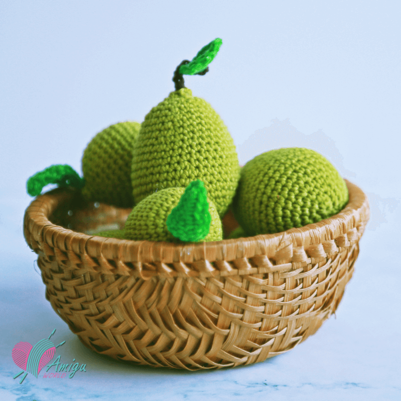 Free pattern crochet pear