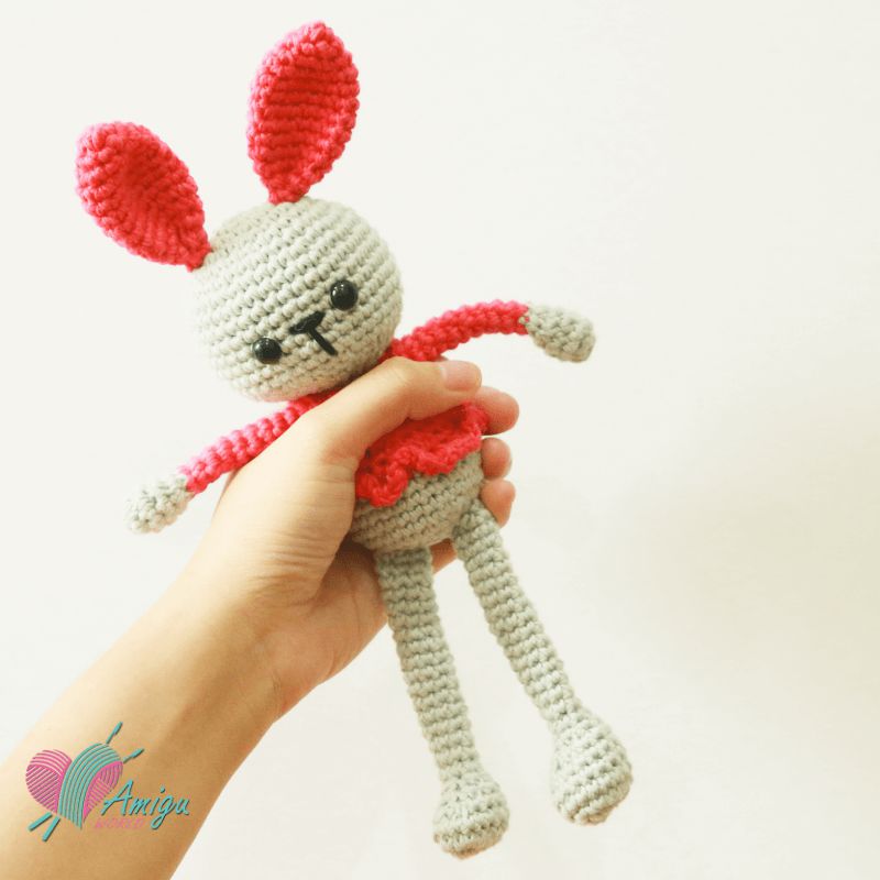 Amigurumi little Rabbit in dress Crochet pattern