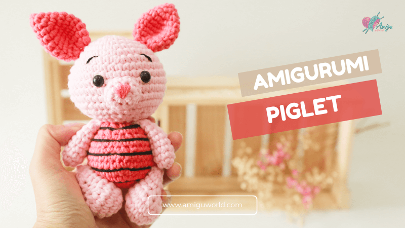 Piglet amigurumi crochet pattern amiguworld