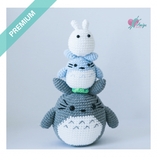 Bundle 3in1 – Totoro and Friends crochet pattern amigurumi