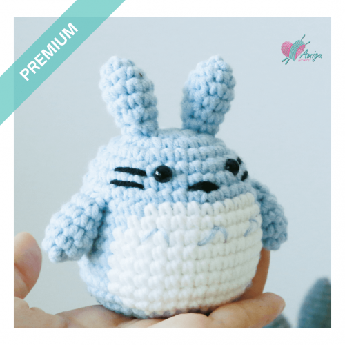 Chu Totoro crochet pattern amigurumi – English pattern