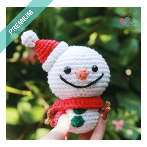 Snowman crochet pattern amigurumi – English pattern