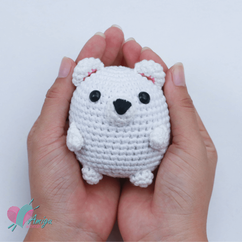 Adorable Mini Amigurumi Shirokuma Crochet Pattern for Beginners (Pattern by: AmiguWorld)