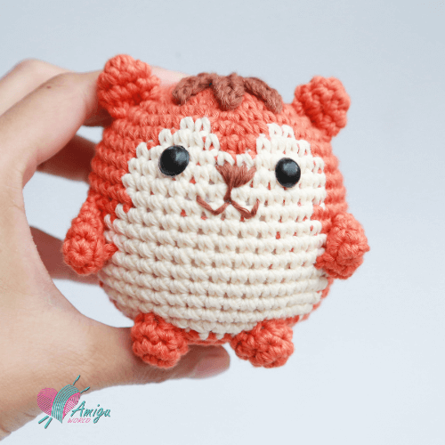 Chubby Fox amigurumi crochet free pattern