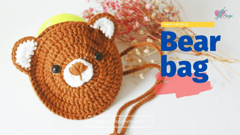 Bear adventure bag - Crochet tutorial with free pattern