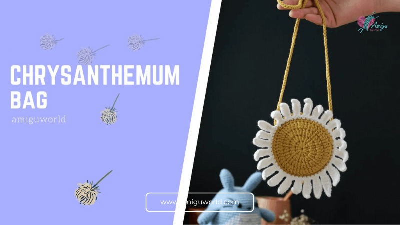 Chrysanthemum Bag free crochet tutorial step-by-step