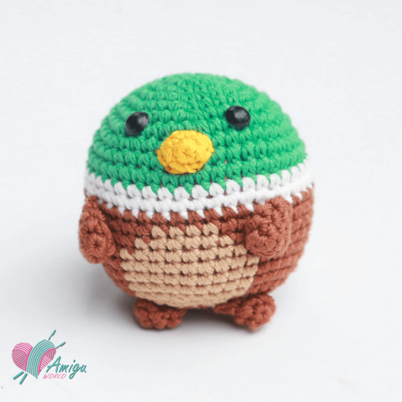 Amigurumi little Mallard Duck crochet pattern 