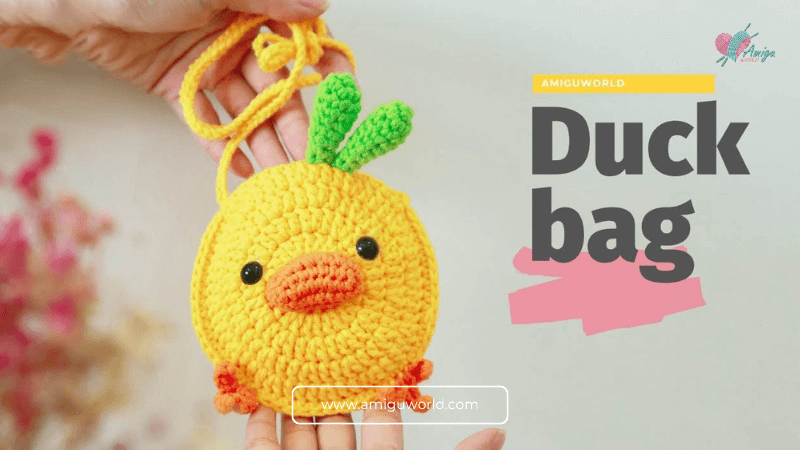 Quirky Duck Bag - Crochet tutorial with free pattern