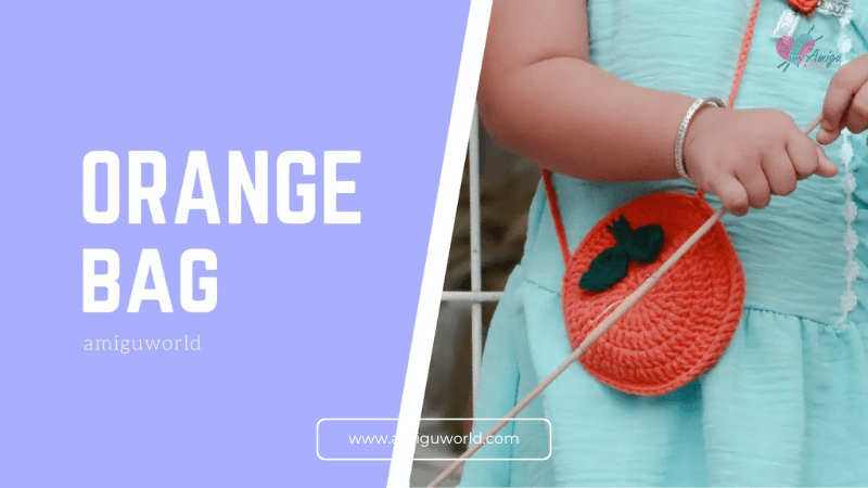 Vibrant Orange Bag - Crochet tutorial with free pattern
