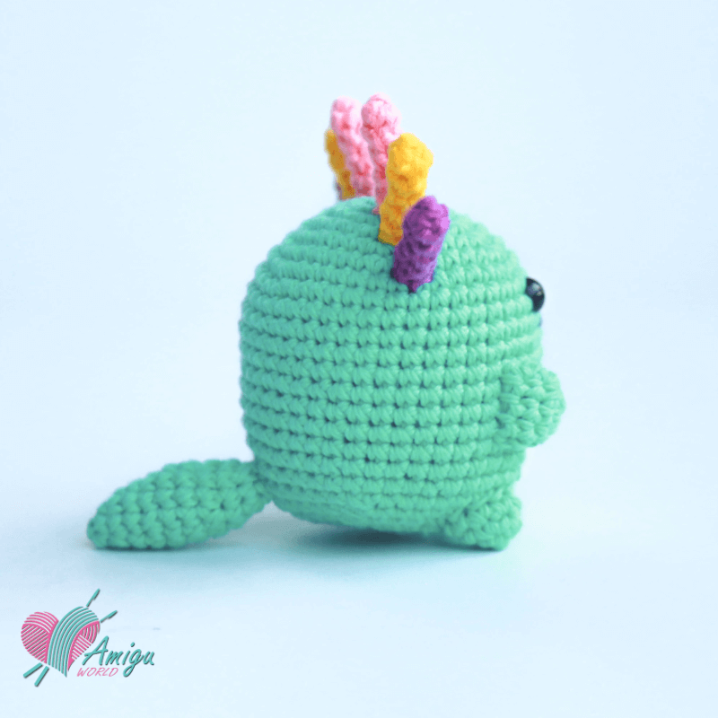 Axolotl Amigurumi free crochet pattern by AmiguWorld