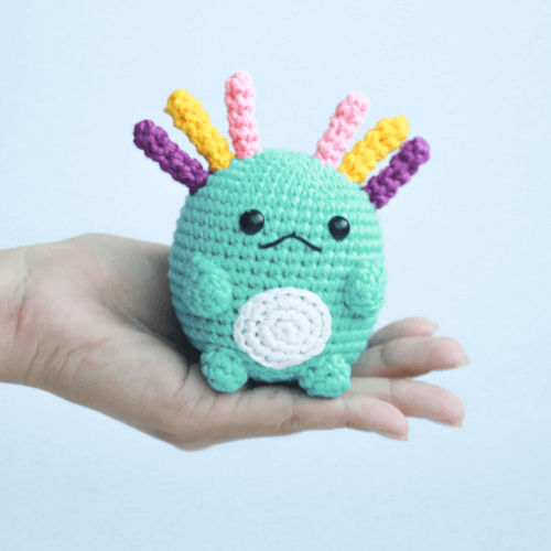 Amigurumi little Axolotl free crochet pattern