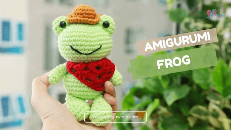 Frog with Hat Amigurumi - Crochet Tutorial with Free Pattern