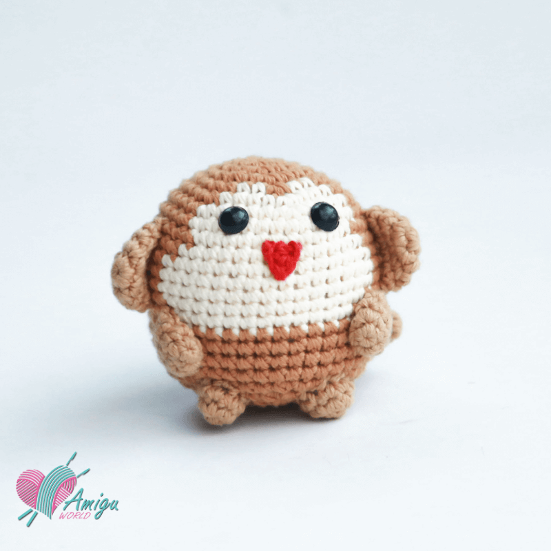 Amigurumi Little Monkey crochet pattern by AmiguWorld