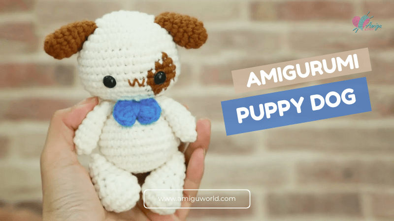 Puppy Dog amigurumi - Crochet tutorial with free pattern