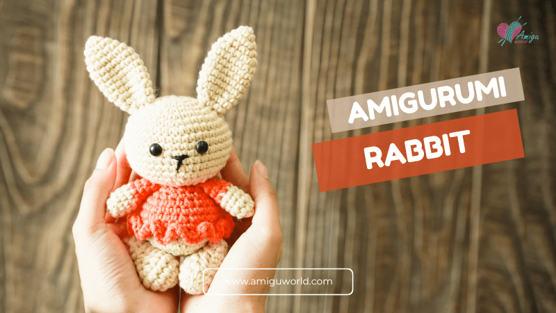 Rabbit in dress amigurumi - Crochet Tutorial with free pattern