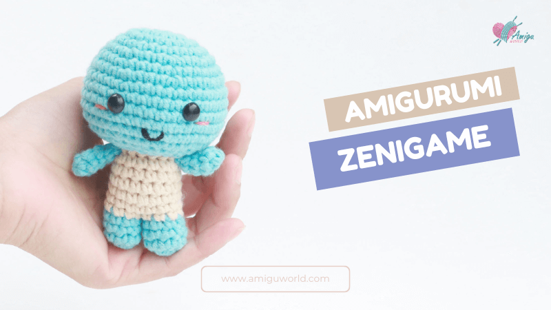 Tiny Zenigame (Squirtle) Pokémon Amigurumi - Free Crochet Video Tutorial