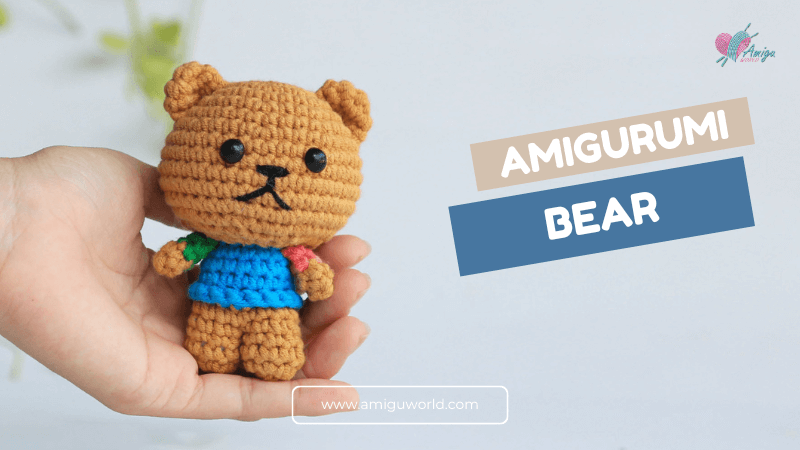 Tiny Bear amigurumi - Free crochet video tutorial