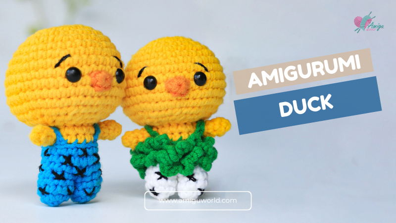Crochet Duck couple Love amigurumi for Valentine!