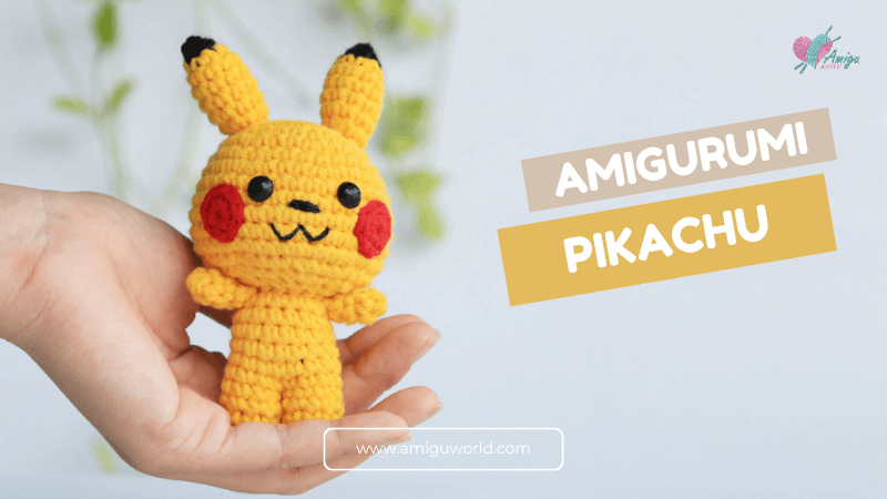 Pikachu amigurumi crochet tutorial for Pokémon Fans