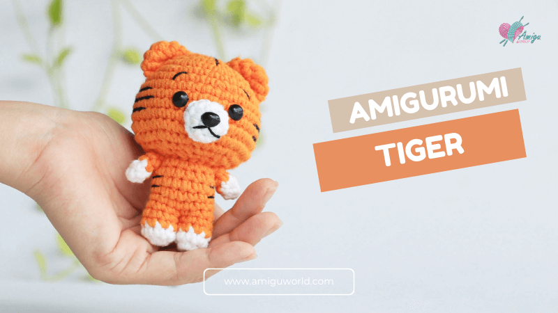 Small Tiger amigurumi - Free crochet video tutorial